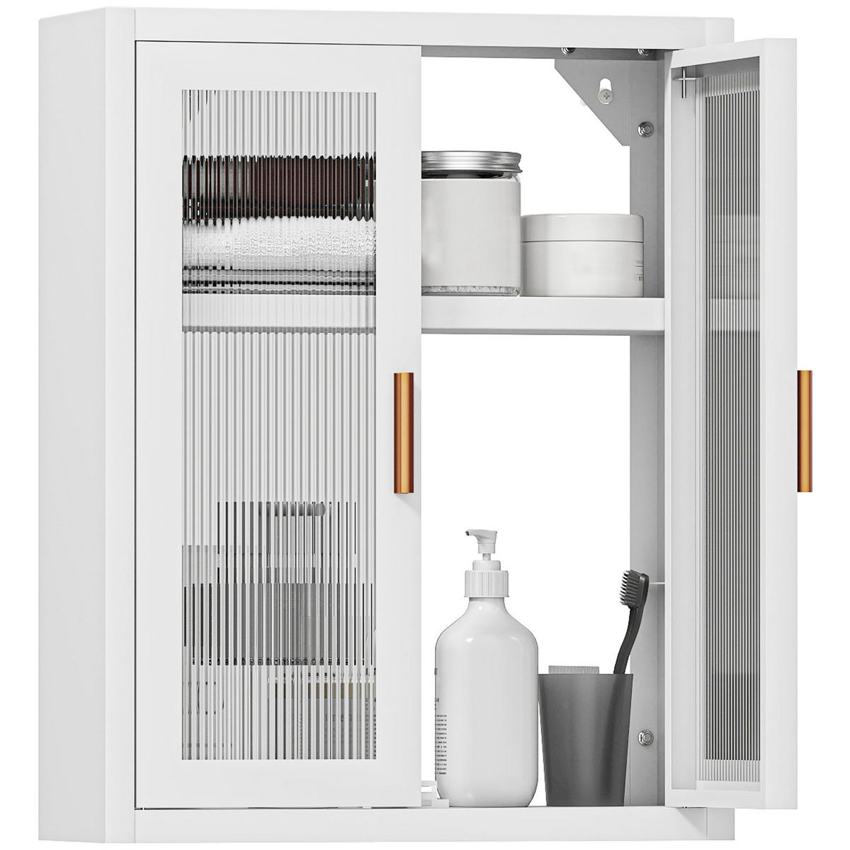 HÄNGESCHRANK Weiß 1 Stück - Weiß, Metall (40/50/14cm) - GiPP