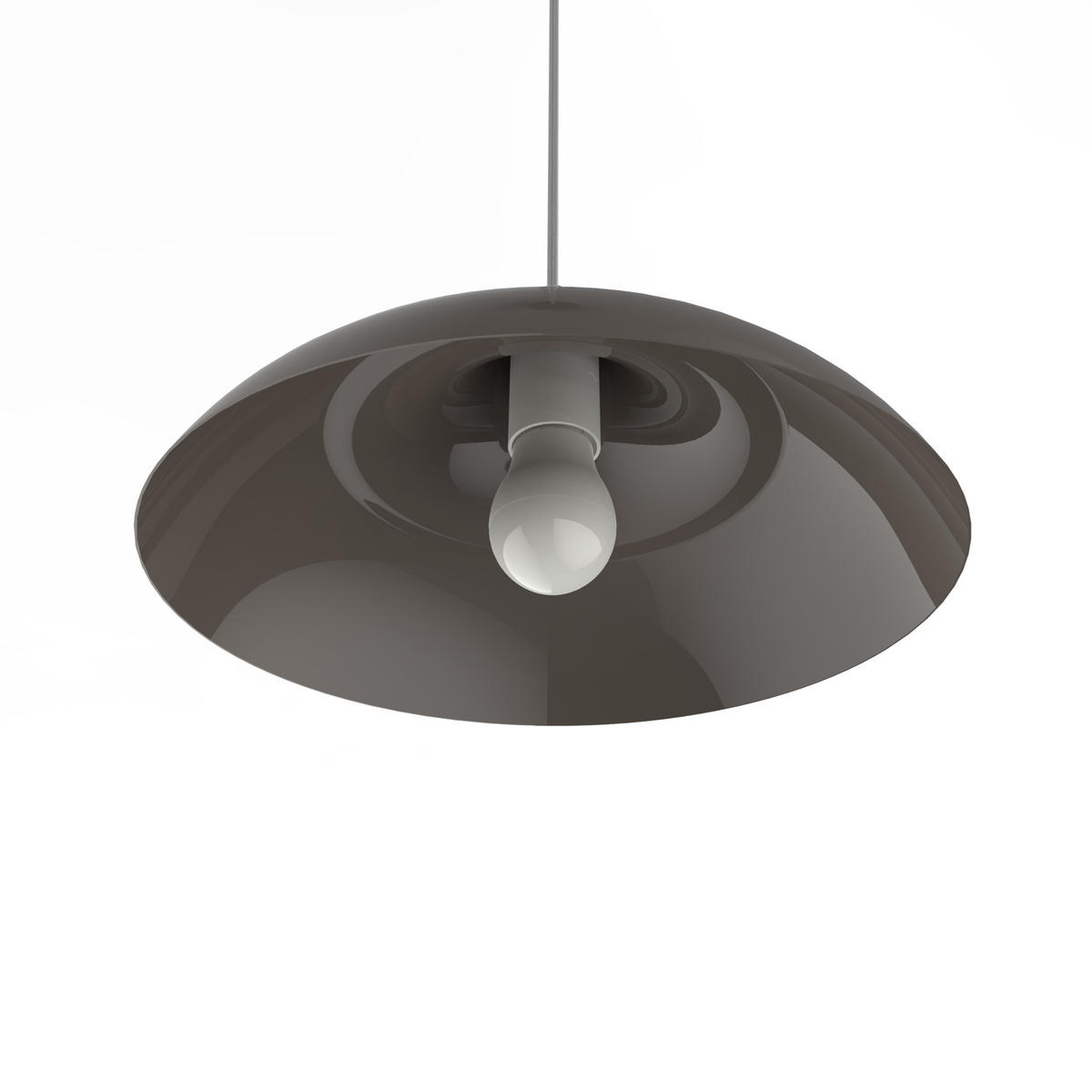 HÄNGELEUCHTE - Graubraun, Metall (30/30/13cm) - Lumicom