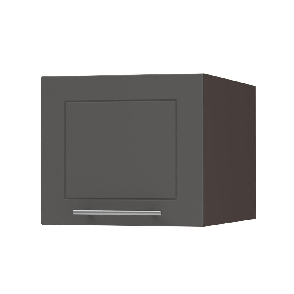 KLAPPHÄNGESCHRANK Kvantum W6B/45 Graphit Matt / Lava Matt 45 / 59 / 36cm - Dunkelgrau/Graphitfarben, Holz/Holzwerkstoff (45/36/59cm) - Feldmann-Wohnen