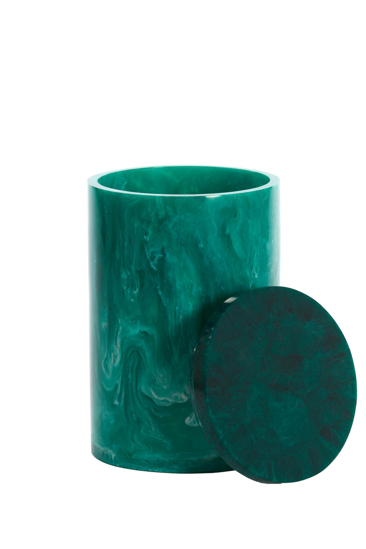 DEKO-DOSE Kelimutu Blau Ø15/24 cm - Blau, Kunststoff (15/24/15cm) - Light & Living