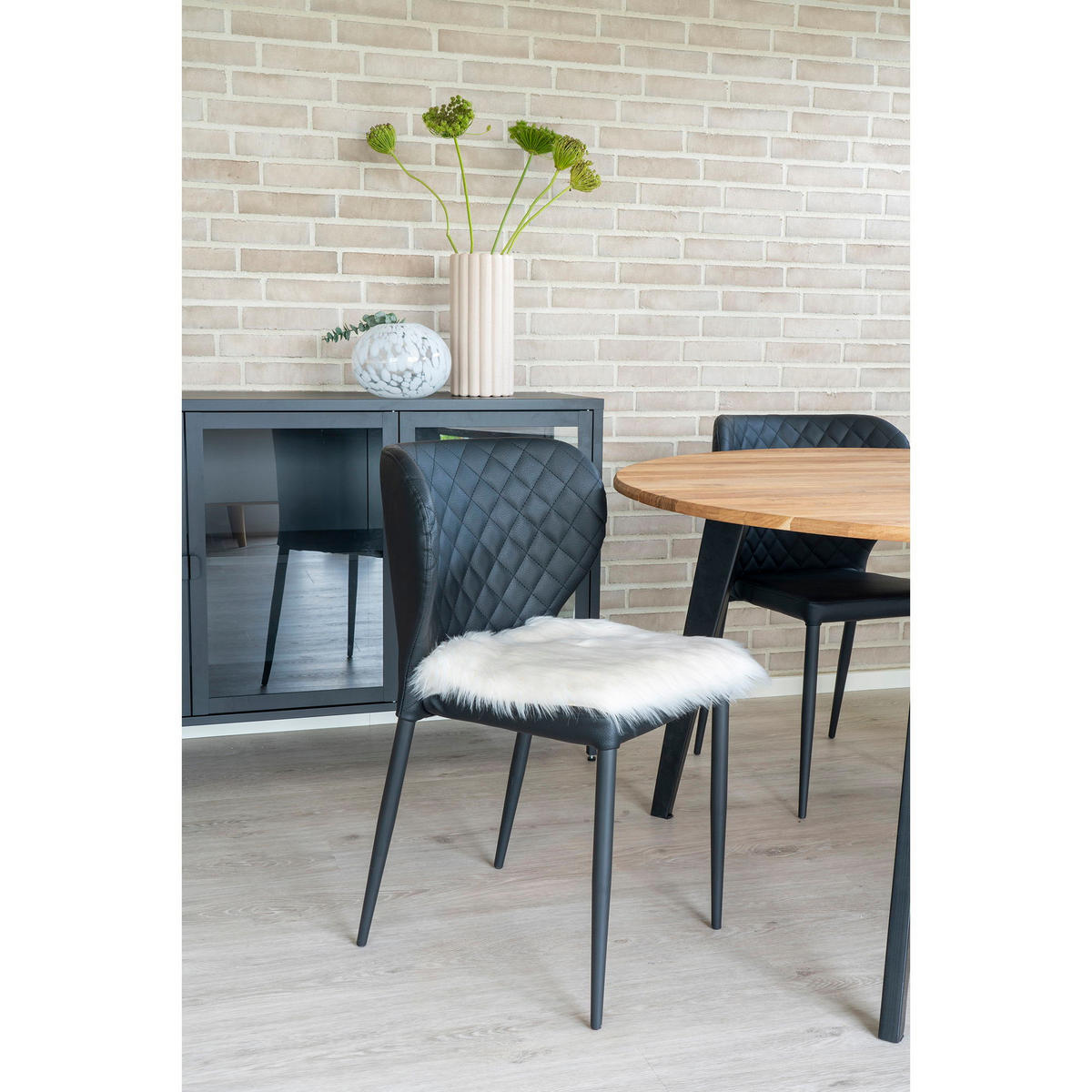 SITZKISSEN Kunstfell - Weiß, Textil (40/40cm) - tinkaro