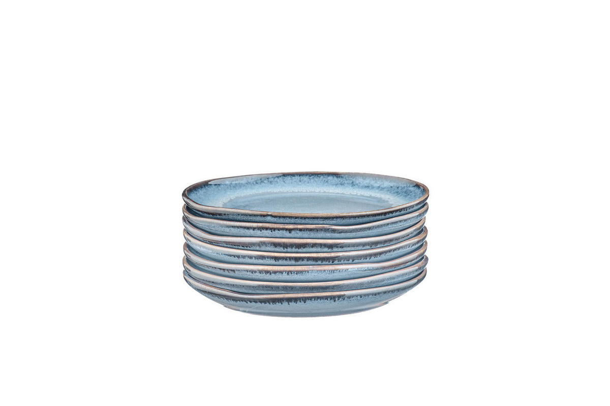 TELLER Genesis Ø16,5cm - 6er-Set - Meer - Blau, Keramik (16.5cm) - Björn