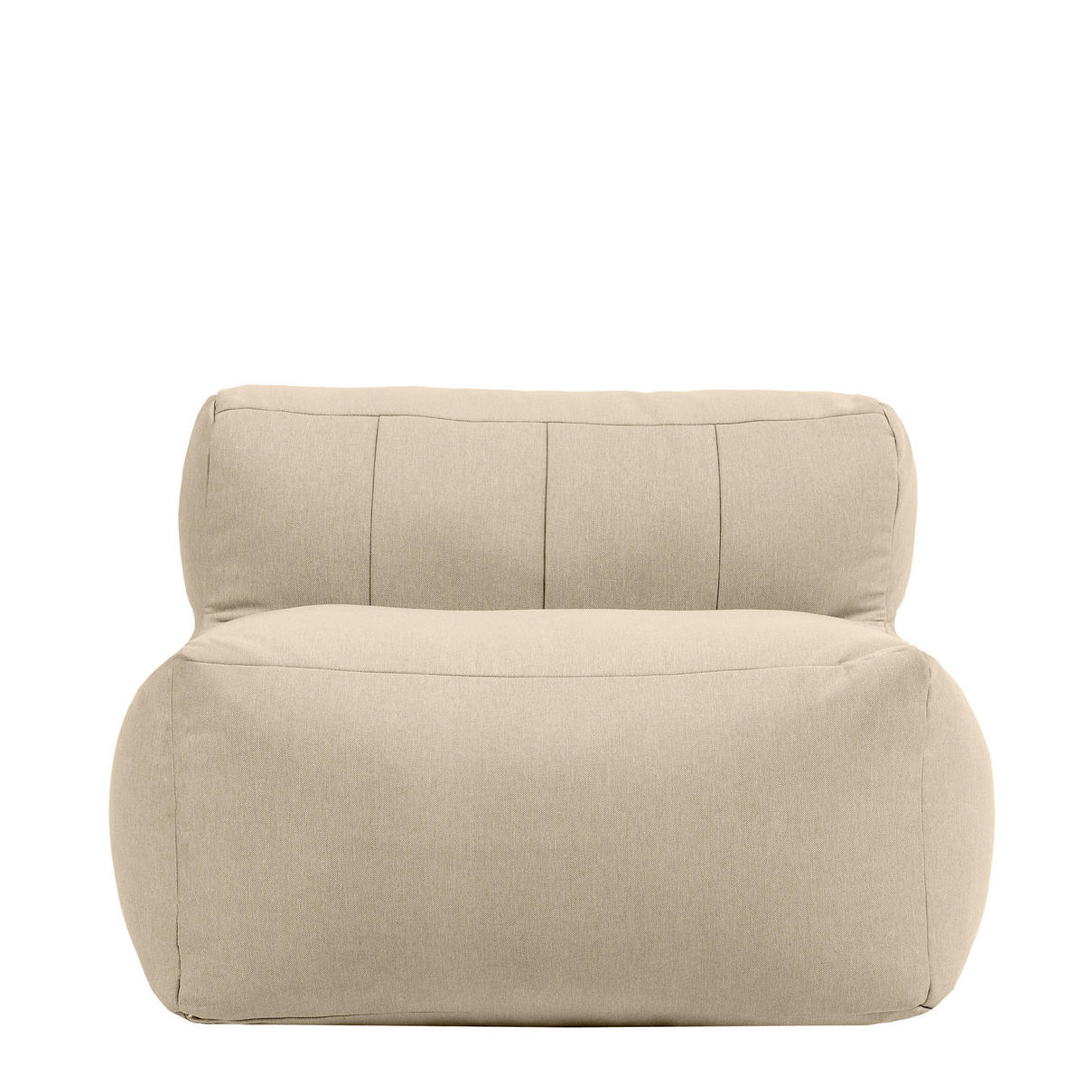 SITZSACK-SOFA Sessel - Beige, Textil (95/68/100cm) - icon