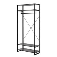 GARDEROBE - Schwarz, Holzwerkstoff (80/180/35cm) - home24