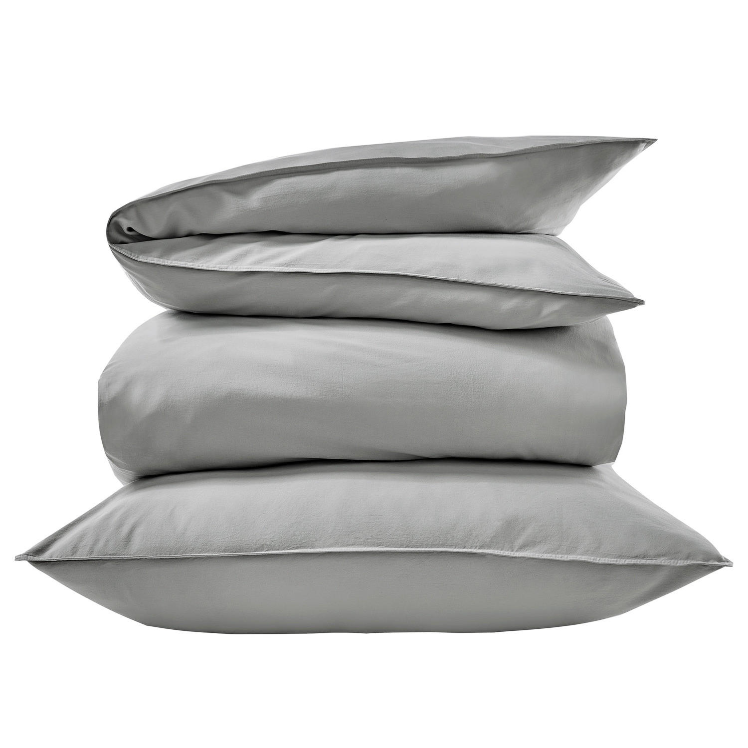 MAKOSATIN BETTWÄSCHE Nightlife Deluxe aus Baumwolle 155 x 220 cm - Dunkelgrau, Textil (155/220cm) - Butlers