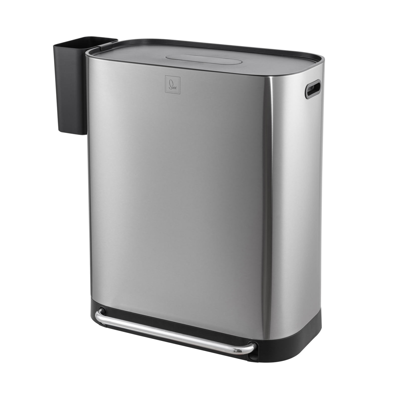 MÜLLEIMER MLT2X30 - Silberfarben, Metall (57.5/68.5/37.5cm) - SVITA