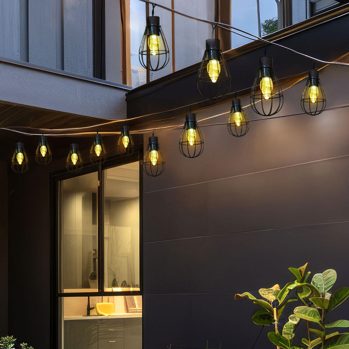 LED AUSSENLEUCHTE Solar Rostoptik Braun - Braun, Kunststoff/Metall (200/6/6cm) - Nowa