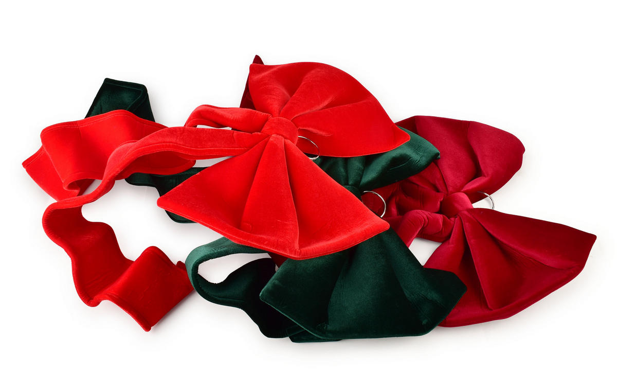 DEKORATIONSSCHLEIFE Santa Lila Grün - Grün, Textil (60/60/56cm) - Mondex