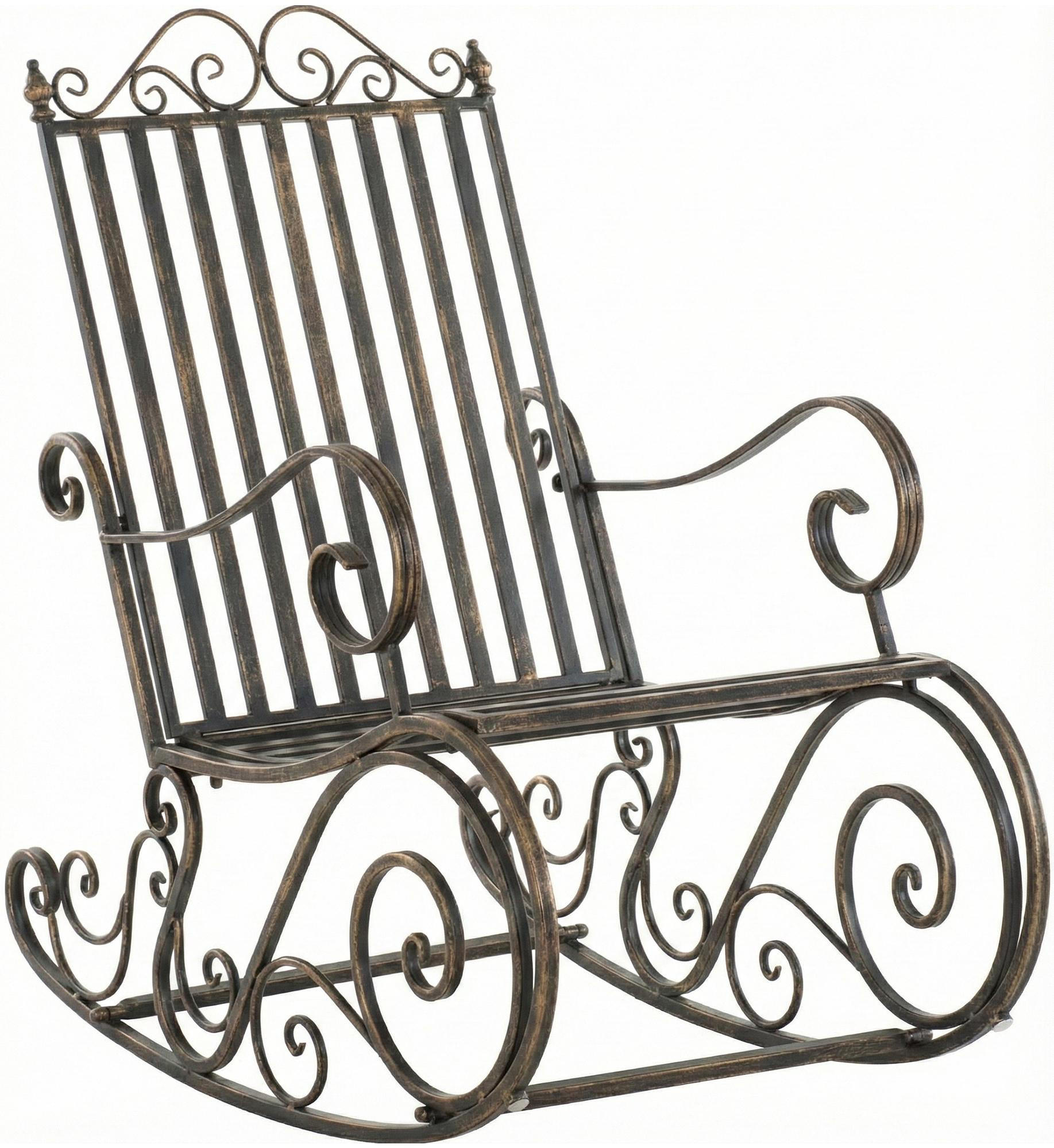 GARTENSCHAUKELSTUHL Metall Bronze - Bronzefarben, Metall (56/94/90cm) - CLP