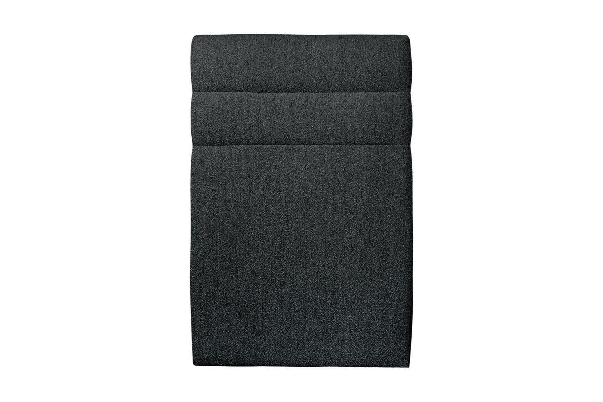 KOPFTEIL Modell Linien – Schwarzer Bouclé-Stoff 90 cm - Beige/Schwarz, Karton/Holz (90/120/10cm) - Sommeil de Plomb
