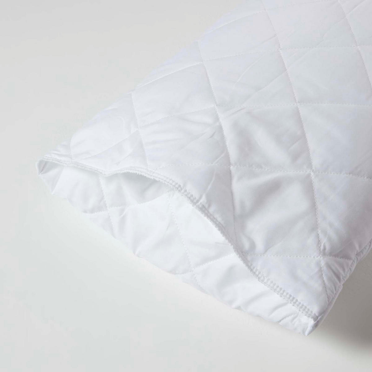 KISSENBEZUG Allergiker 48/74 cm, 4er-Set mit Hotelverschluss - Weiß, Textil (48/74cm) - Homescapes
