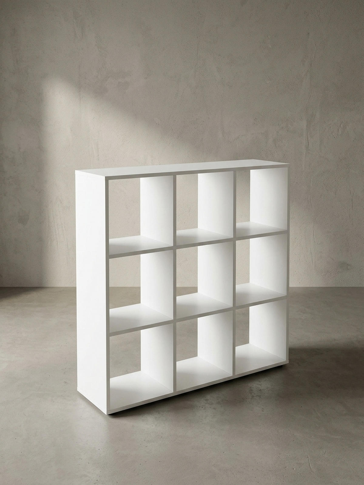 BÜCHERREGAL – Weiß, 8 Fächer, kratzfest, Raumteiler - Weiß, Holz/Kunststoff (108/104/29cm) - KADIMA DESIGN