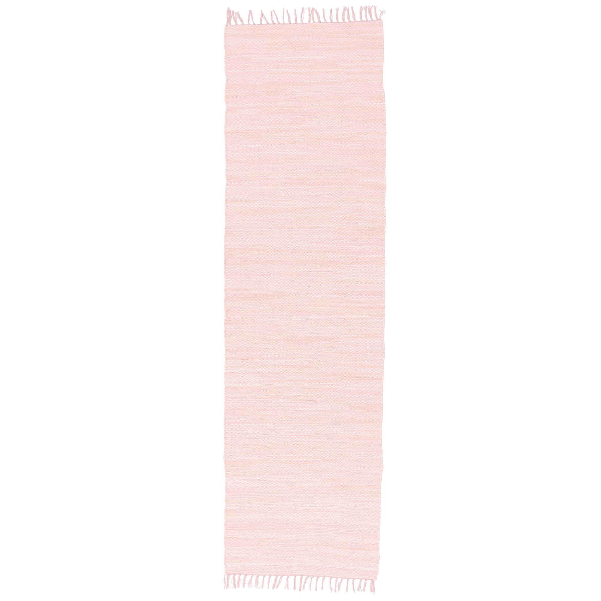 BAUMWOLLE NATUR TEPPICH LÄUFER JOLLY COTTON - Rosa, Textil (90/160cm) - Pergamon