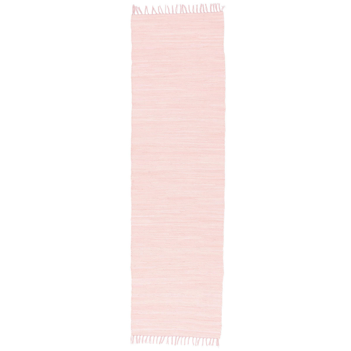 BAUMWOLLE NATUR TEPPICH LÄUFER JOLLY COTTON - Rosa, Textil (70/250cm) - Pergamon