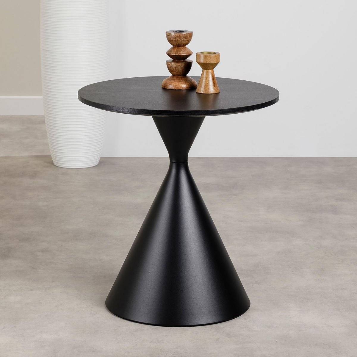 COUCHTISCH ISOMA schwarz - Schwarz, Metall (50/50/55cm) - IDIMEX