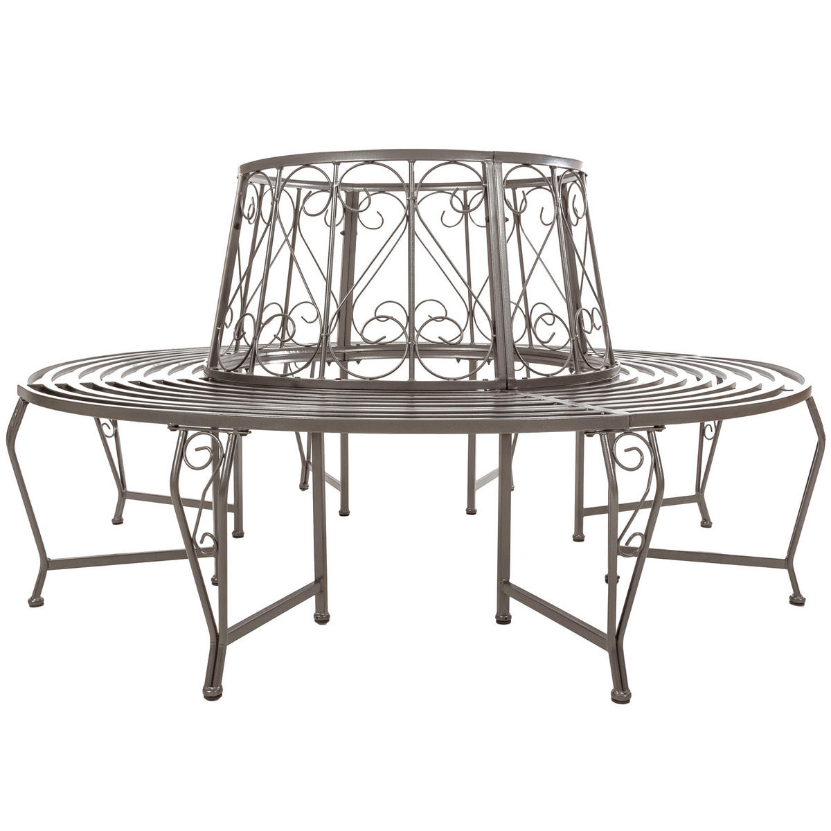 BAUMBANK Enyd,164 x 164 x 89 cm,anthrazit - Anthrazit, Metall (164/89/164cm) - tectake