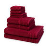 FROTTIERSET Vienna Style Supersoft 8-teilig - Dunkelrot, Textil (50/100cm) - Vossen
