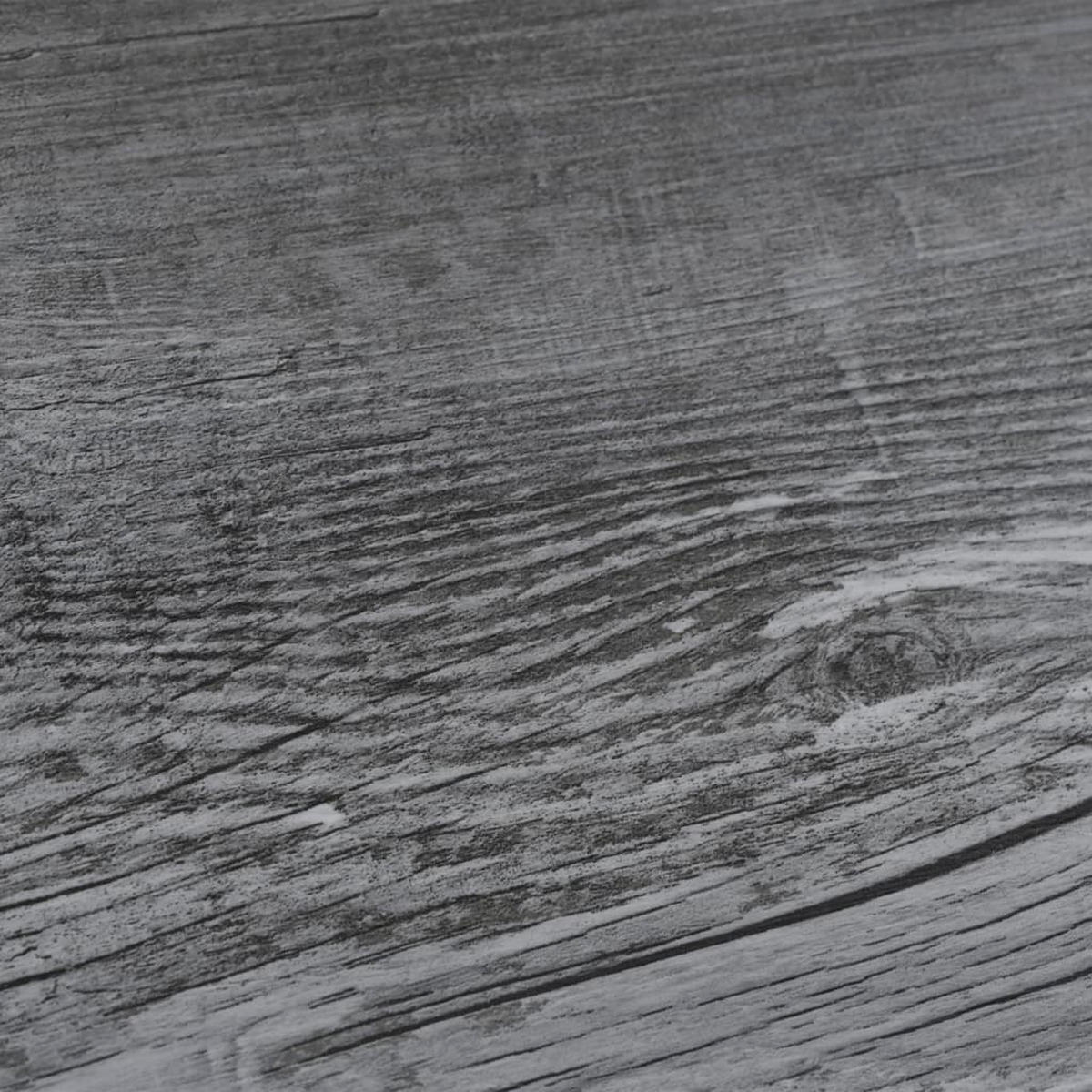 VINYLBODEN PVC-Dielen selbstklebend Glänzend Grau 5,02m² - Hellgrau, Kunststoff (91.5/15.2/1.3cm) - DELUKE