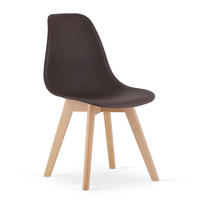 ESSZIMMERSTUHL KITO Kaffeesitz, natürliche Beine - Naturfarben/Braun, Kunststoff (46/80/54.5cm) - Valora