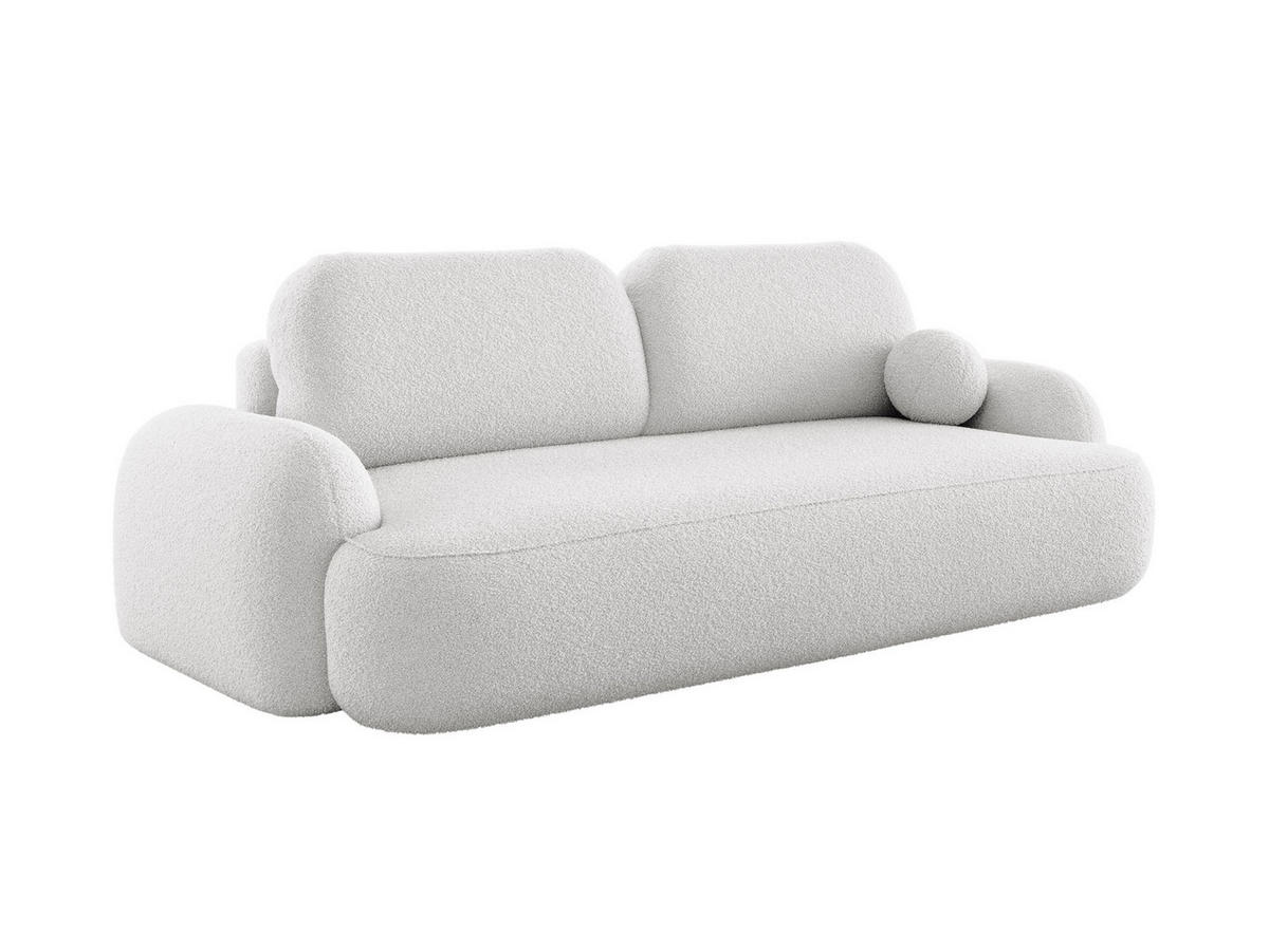 SOFA MOLLY mit Schlaffunktion TERRA FROTTE 00 mit Stauraum - Weiß, Textil (121/94/255cm) - Bedante
