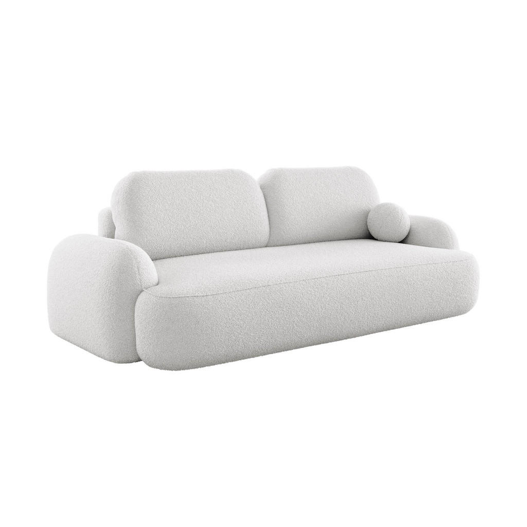 Thumbnail - Bedante Sofa, Weiß, Textil, 121x94x255 cm, Oeko-Tex® Standard 100, Wohnzimmer, Sofas & Couches, Schlafsofas