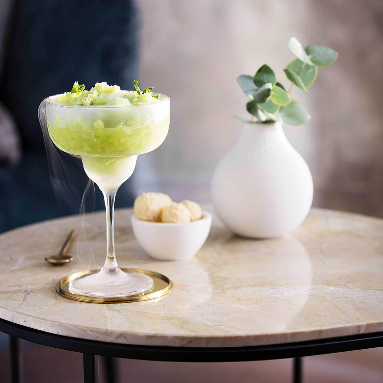 Margarita-Gläser Aus Recyceltem Glas – 4 Stück, 400 Ml, Transparent, Handgeblasen, Bleifrei