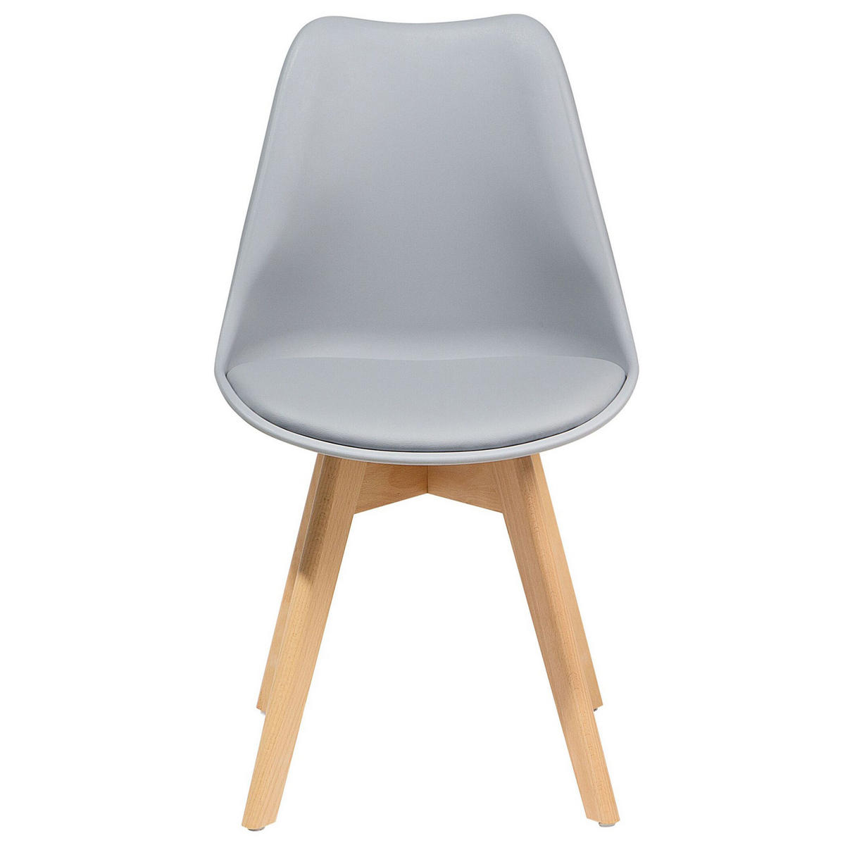 ARBEITSHOCKER 2er-Set Kunststoff Grau Dakota II - Grau, Holz/Kunststoff (47/84/43cm) - Beliani