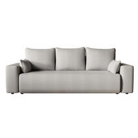 SOFA Bubi mit Bettkasten und Schlaffunktion, Cordstoff - Beige, Holzwerkstoff (242/85/95cm)