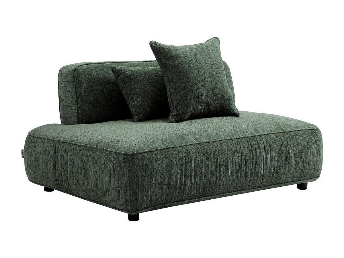 RECAMIERE ohne Schlaffunktion - 1 Person - stoff - grün Lelaco - Grün, Textil (145/74/105cm) - Vente-Unique