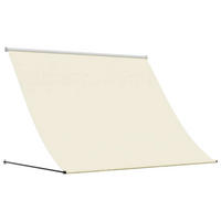 MARKISE Einziehbar Creme 250/150 Cm Stoff Und Stahl - Creme, Textil (150/250cm) - vidaXL