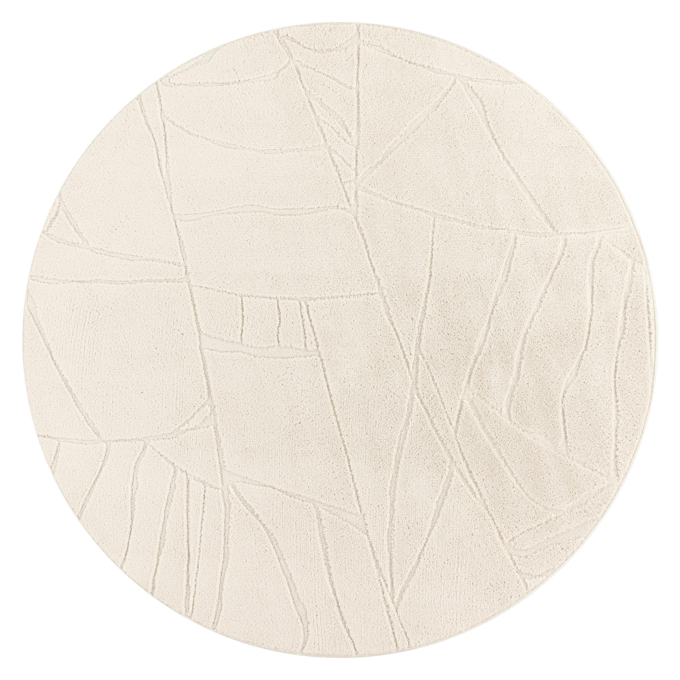 HOCHFLORTEPPICH 160/160 cm Tokio 474 - Creme, Textil (160/160cm) - Paco Home