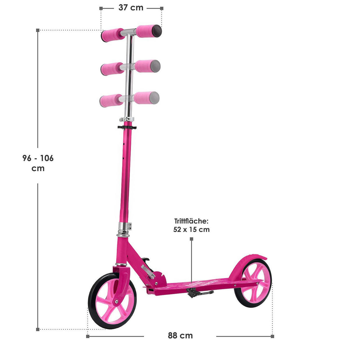CITYROLLER Girl Power pink - Rosa, Metall (88/27/106cm) - Artsport