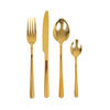 BESTECKSET Lugano Gold 24-tlg. - Goldfarben, Metall - Homla
