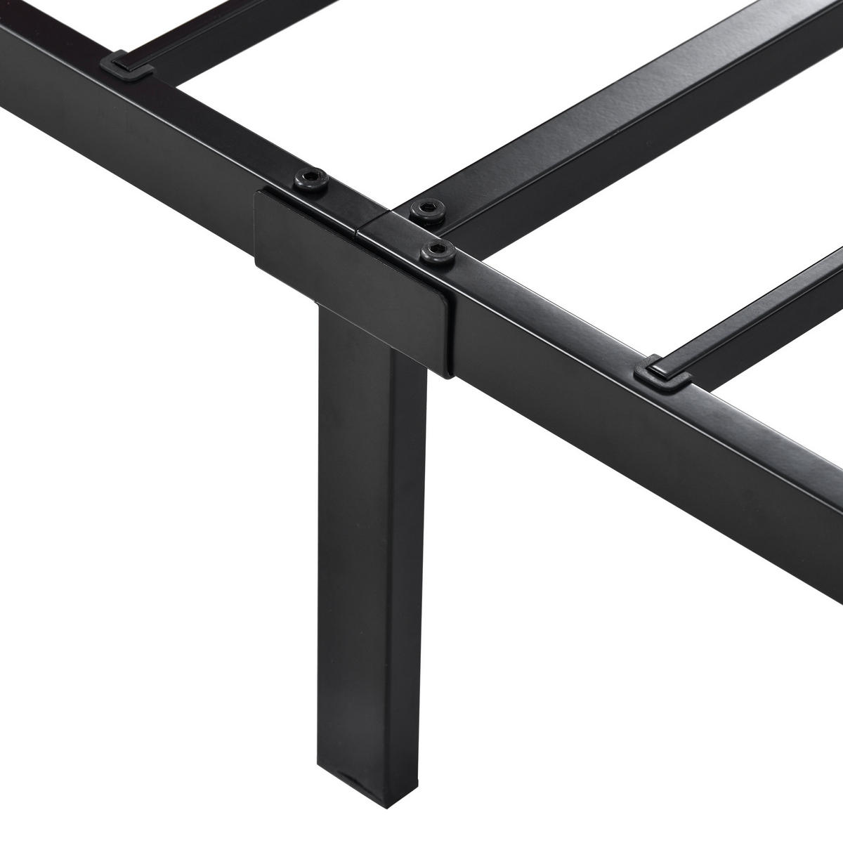 POLSTERBETT 140/200 cm grau aus Leinen mit 4 Schubladen und Matratze - Grau, Textil (140/200cm) - OKWISH