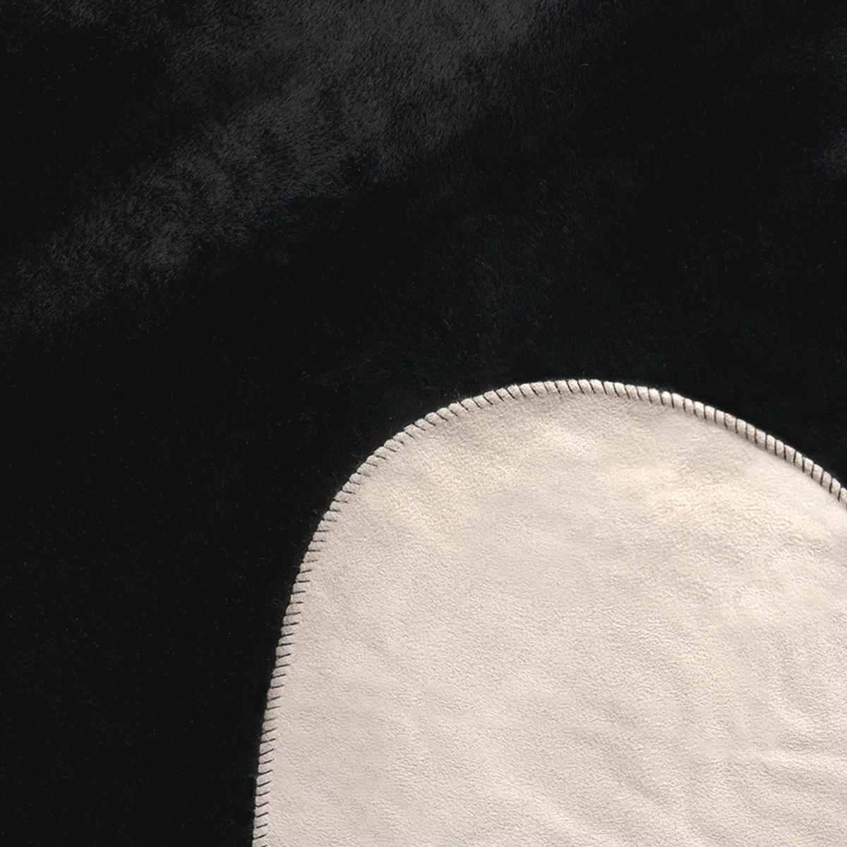 KURZFLORTEPPICH 120/160 cm Pelt 640 - Schwarz, Textil (120/160cm) - Paco Home