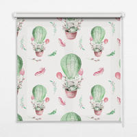 VNÚTORNÁ roleta - okenná roleta - roleta - 100x100 cm - Zelené balóny - zelená, plast (100/100/0.5cm) - TULUP