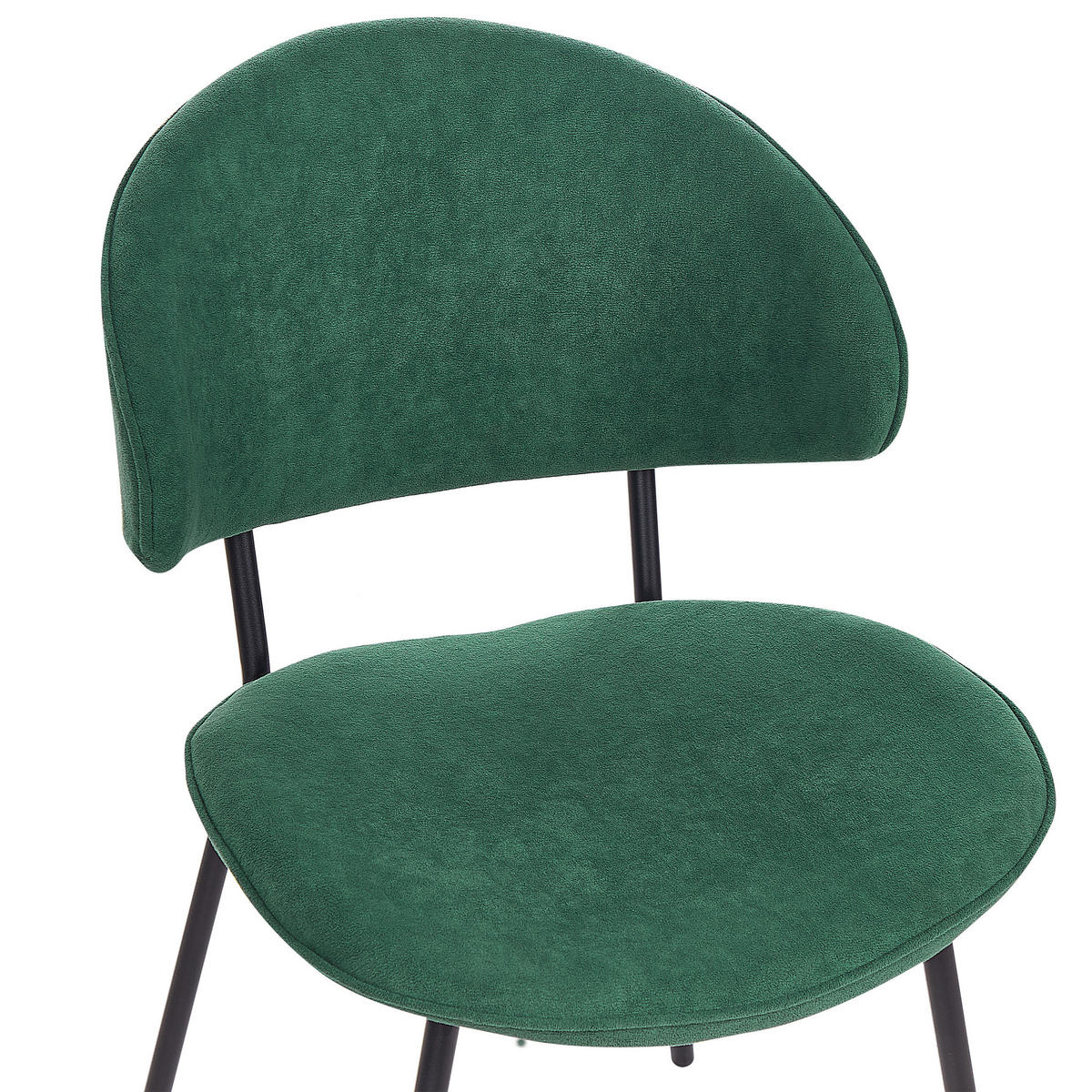 JEDILNI STOL komplet 2 blago zelena Kiana - zelena, kovina/tekstil (50/81/59cm) - Beliani