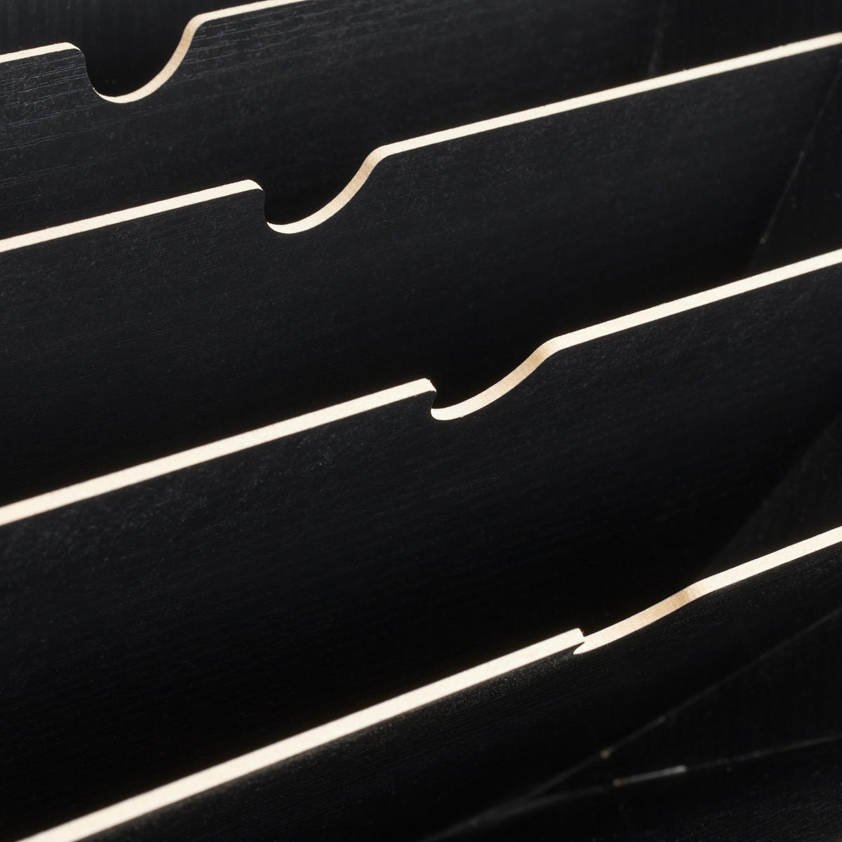 ULOŽENIE dokumentov - čierna, kompozitné drevo (34/27/27cm) - Relaxdays