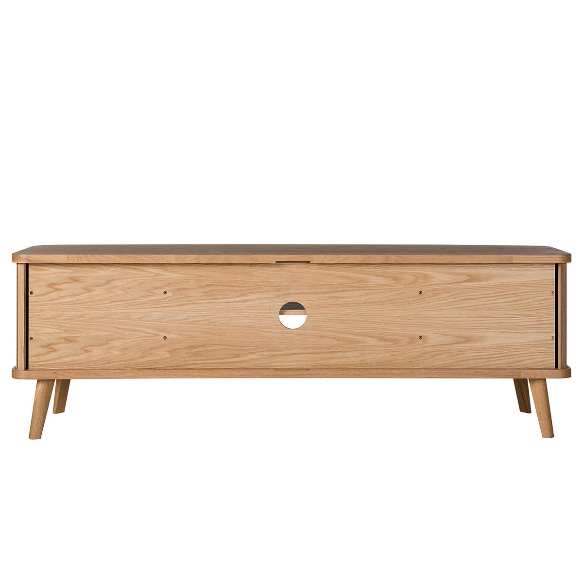 TV-LOWBOARD - Echtholzfurnier - Eichefarben, Holzwerkstoff (160/53/50cm) - home24