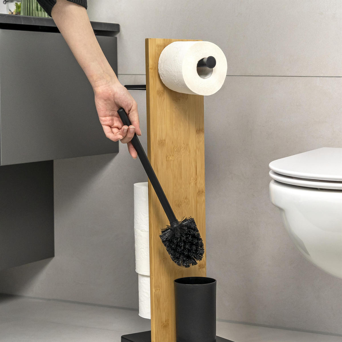 ERSATZ-BÜRSTENKÖPFE 2tlg., Kunststoff, schwarz - Schwarz, Kunststoff (1/10cm) - eluno