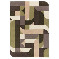 TEPPICH modern handgetuftet JINGA Grün 120 x 170 cm - Grün, Naturmaterialien (120/170cm) - Novatrend