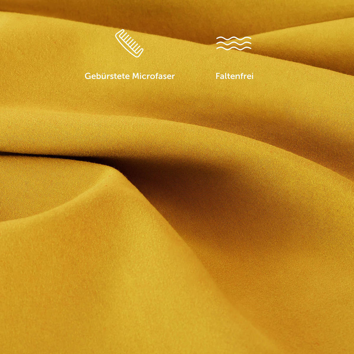 SPANNBETTLAKEN 140/200/30 cm Gelb - Gelb, Textil (140/200cm) - Blumtal
