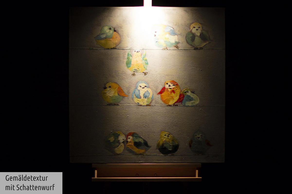 ACRYLBILD HANDGEMALT 80/80 cm - Multicolor/Grau, Holz/Textil (1.6/80cm) - KUNSTLOFT