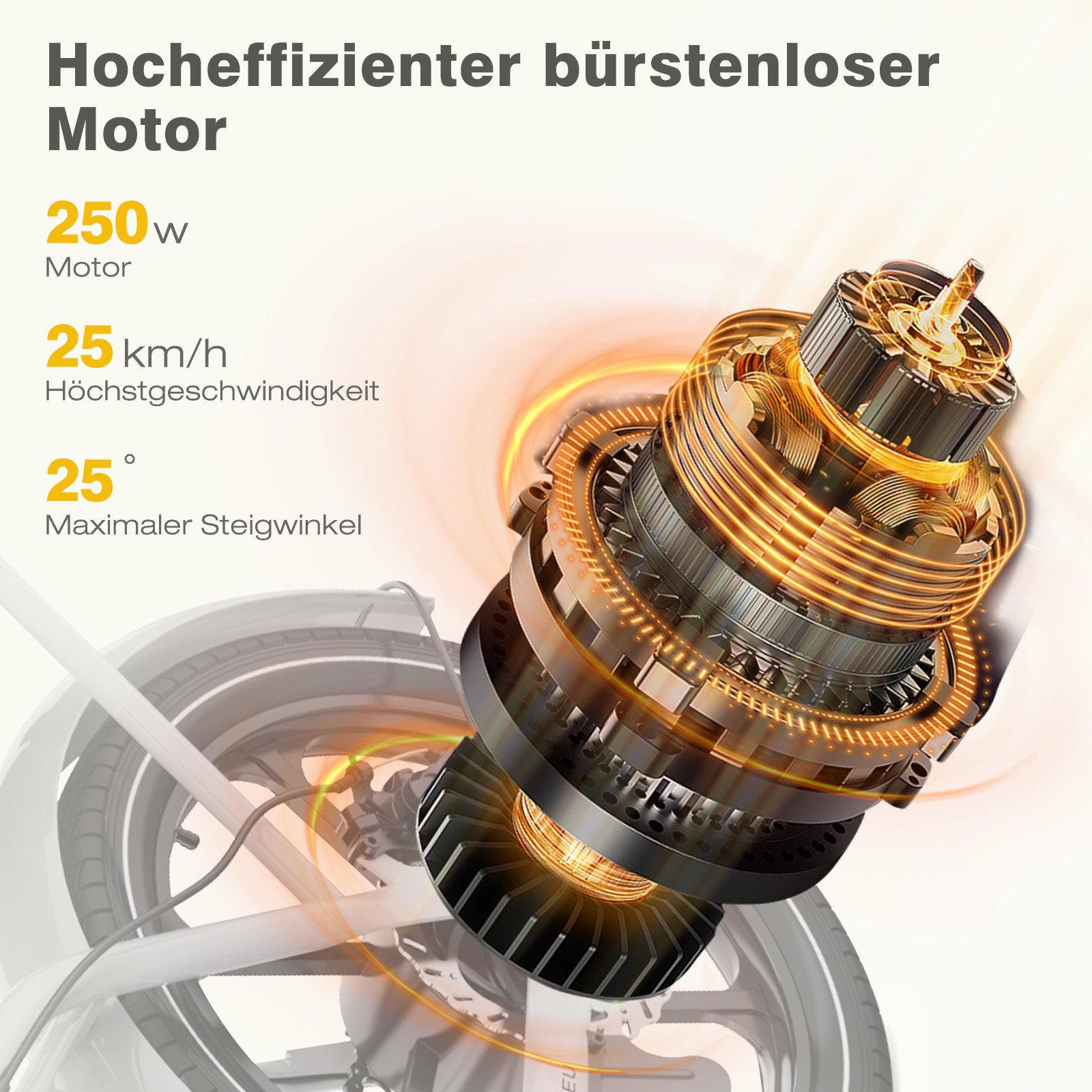 E BIKE Klapprad BK5S Leicht & Kompakt für Stadt & Bahn - 85% vormontiert mit 36Vh/10,4Ah abnehmbarer Akku - Weiß, Metall (37cm) - HITWAY