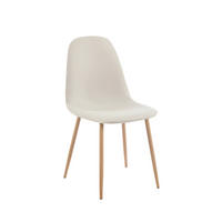 ESSZIMMERSTUHL Elia Beige 44 cm x 84 cm - Beige, Leder (44/84/52cm)