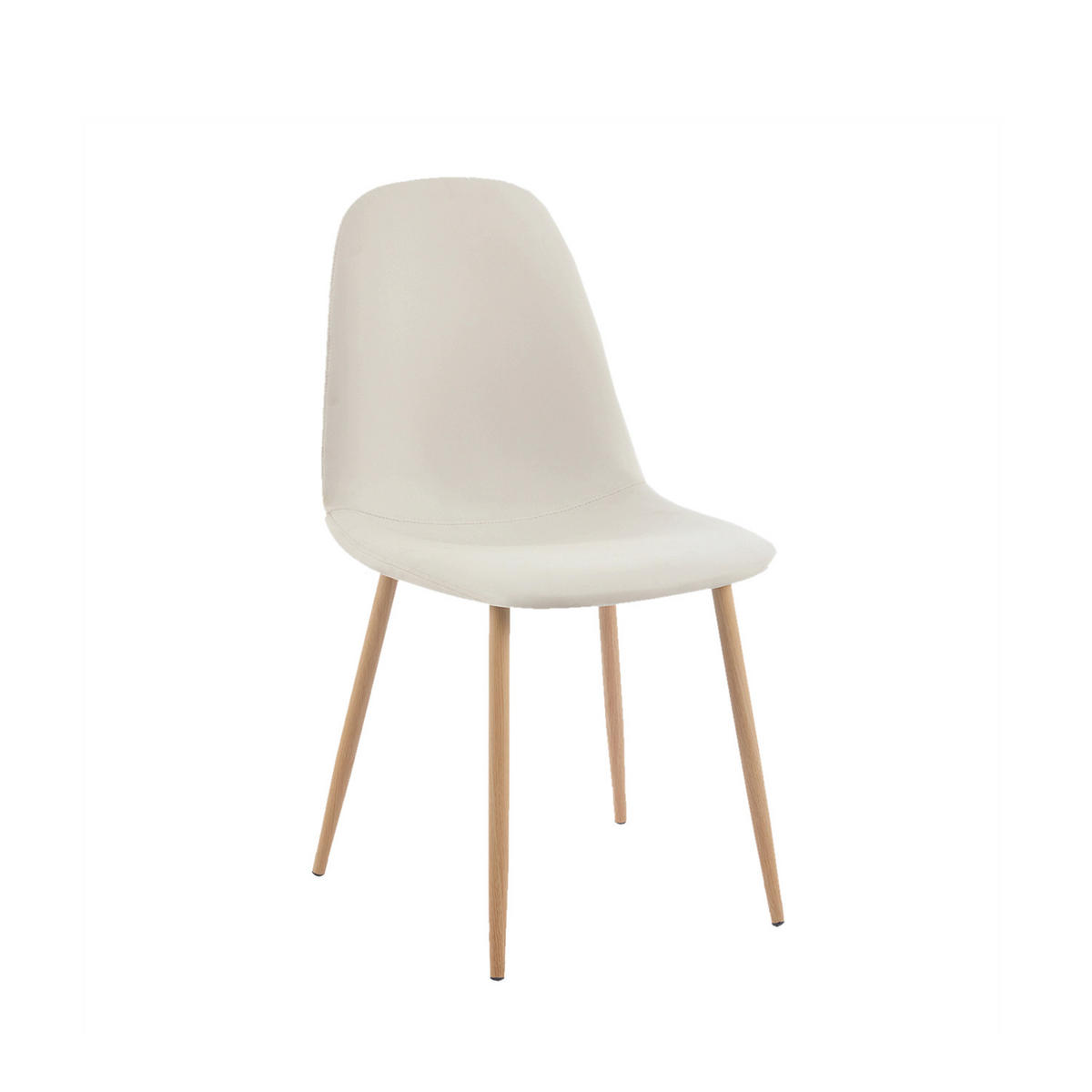 ESSZIMMERSTUHL Elia Beige 44 cm x 84 cm - Beige, Leder (44/84/52cm)