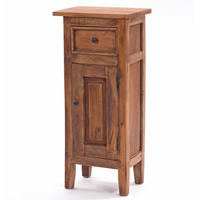 FLURSCHRANK PLANT 80 Mahagoni Recyclingholz, Used Look 08 honigfarben gewachst - Honig, Holz (35/80/25cm) - DESIGN DELIGHTS