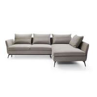 ECKSOFA Demisbal Hellgrau mit Bettkasten - Hellgrau, Textil (282/182cm) - Selsey