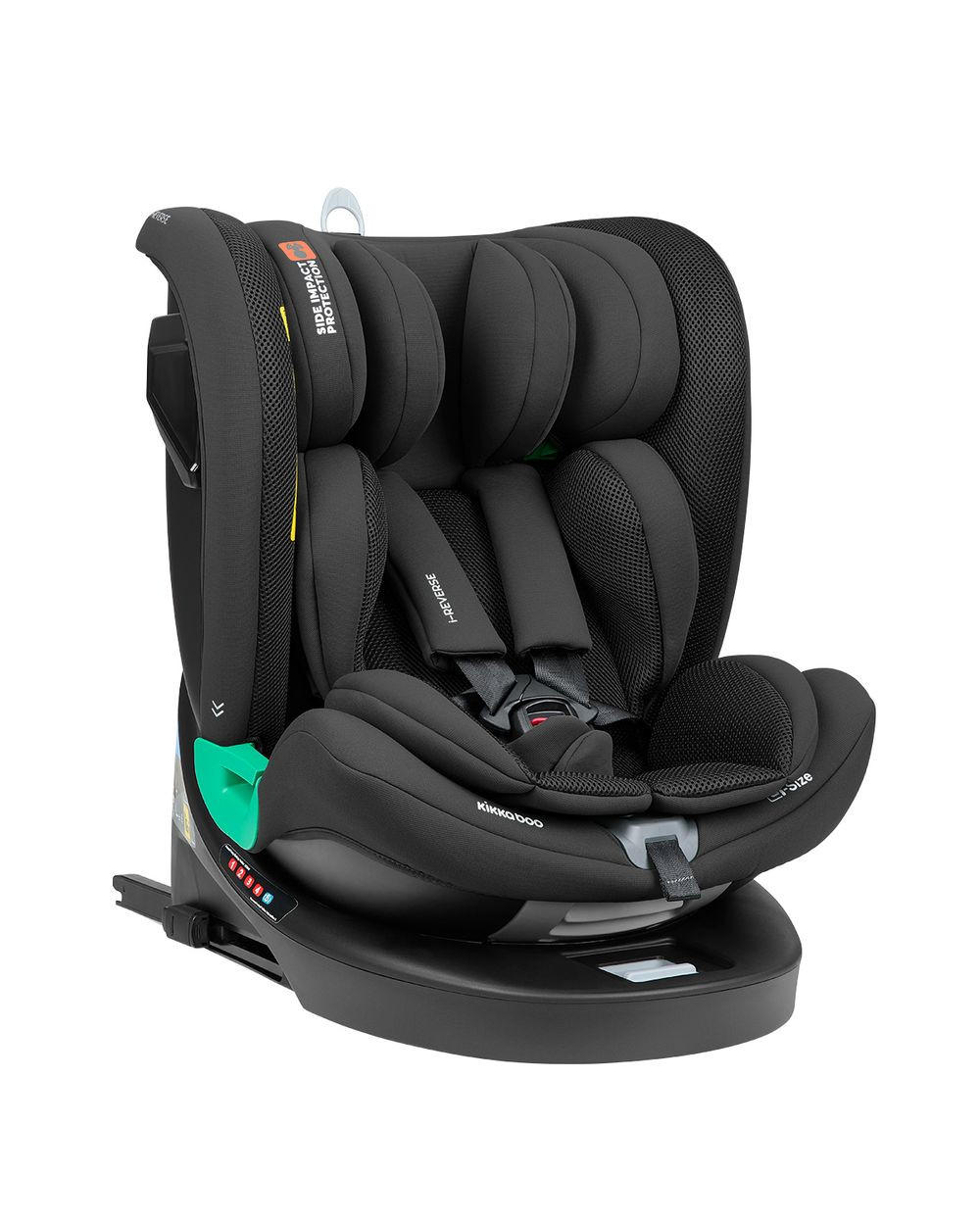 KINDERSITZ i-Reverse i-Size schwarz (40-150cm) Isofix 360-Drehung 5-Punkt-Gurt - Schwarz, Kunststoff (43/55/53cm) - Kikka boo