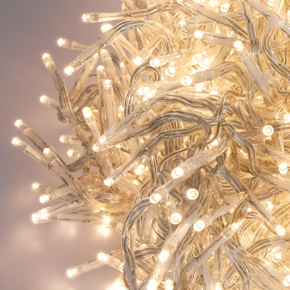 LED LICHTERKETTE 22m Warmweiß - Weiß, Kunststoff (2500cm) - ECD-Germany
